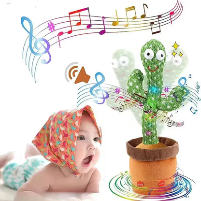 1Pc Dancing Cactus Toy,Repeat Talking ,Song Speaker Wriggle Dancing Sing Talk, Plushie Stuffed ,Interaction and Decoration