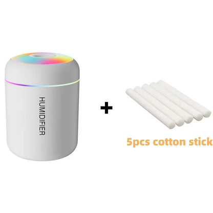 Car Mini Air Humidifier 180ML USB Electric Aroma Diffuser Essential Oil Purifier Aromatherapy Mist Maker Lights for Home Bedroom