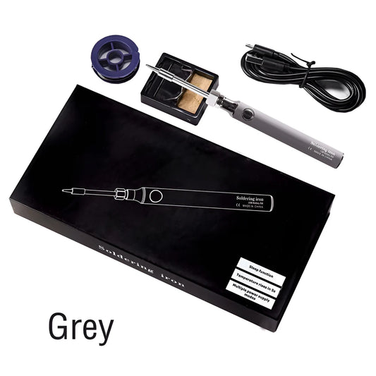 USB Soldering Iron Wireless Charging Electric Solder Iron 5V 8W Fast Charging Lithium Rechargeable Portable Repair Welding Tools