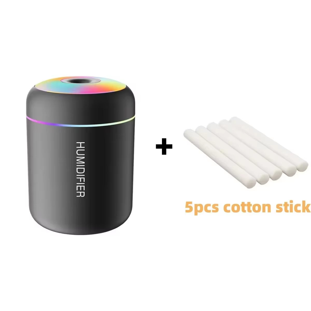 Car Mini Air Humidifier 180ML USB Electric Aroma Diffuser Essential Oil Purifier Aromatherapy Mist Maker Lights for Home Bedroom
