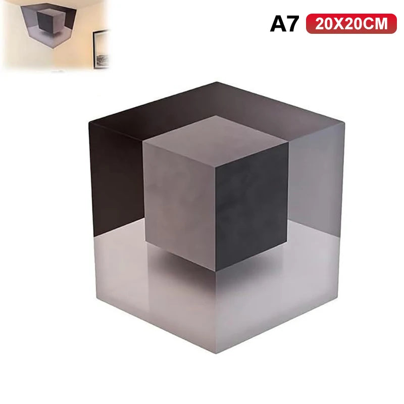 Corner Wall Decal Optical Illusion 3D Wall Sticker Impossible Corners Art Decor Creative Home Living Room Bedroom