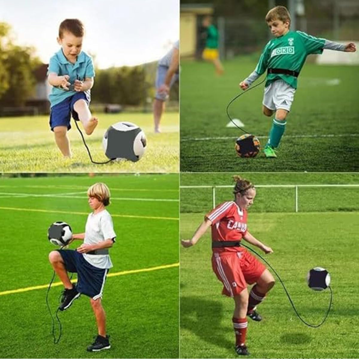 Shin Defender Kickback Trainer - Shindefender Kickback Trainer Soccer for Kids, Pass & Catch & Control the Ball Soccer Juggle Trainers for Beginners and Lovers