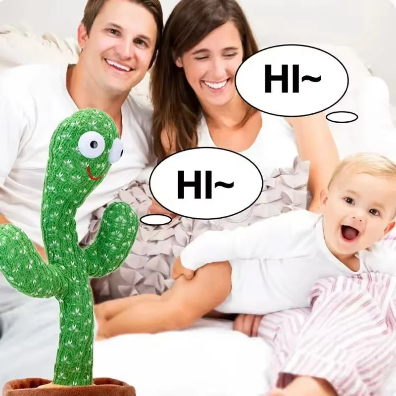 1Pc Dancing Cactus Toy,Repeat Talking ,Song Speaker Wriggle Dancing Sing Talk, Plushie Stuffed ,Interaction and Decoration
