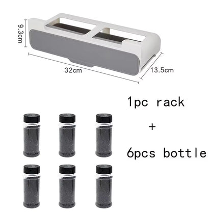 Self-Adhesive Kitchen Spice Rack – Wall-Mounted Storage Organizer for a Clutter-Free Kitchen