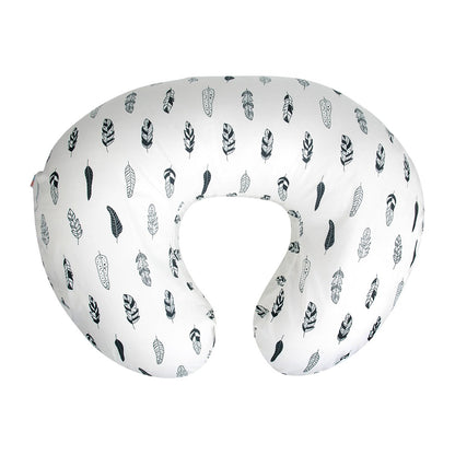 BABY Nursing Pillow Cover Slipcover,100% Organic Cotton ,Soft and Comfortable,Feathers Design,Maternity Breastfeeding Newborn Infant Feeding Cushion Cover, ZT01