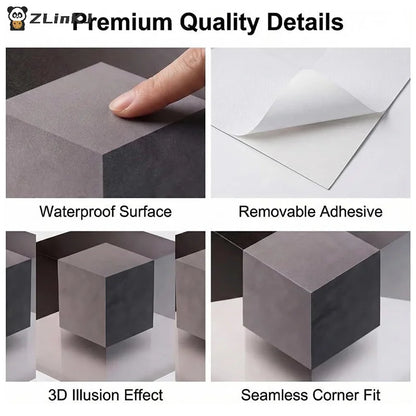 Corner Wall Decal Optical Illusion 3D Wall Sticker Impossible Corners Art Decor Creative Home Living Room Bedroom