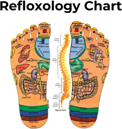 Reflexology Foot Pressure Point Massage Tools Mat Massage Slippers Slides Sandals Shoes, Back Knee Feet Arch Heel Pain and Tension Relief Products Gifts (Xl-Men(10-11)Women(11.5-12.5), 1Pair)