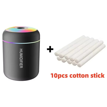 Car Mini Air Humidifier 180ML USB Electric Aroma Diffuser Essential Oil Purifier Aromatherapy Mist Maker Lights for Home Bedroom
